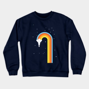 Over The Retro Rainbow Crewneck Sweatshirt